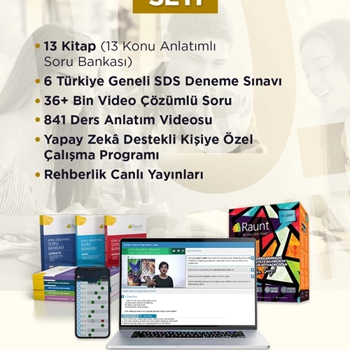 10. Sınıf (13 Kitap, Mobil/Web) Yapay Zekalı, Ders Destek Seti