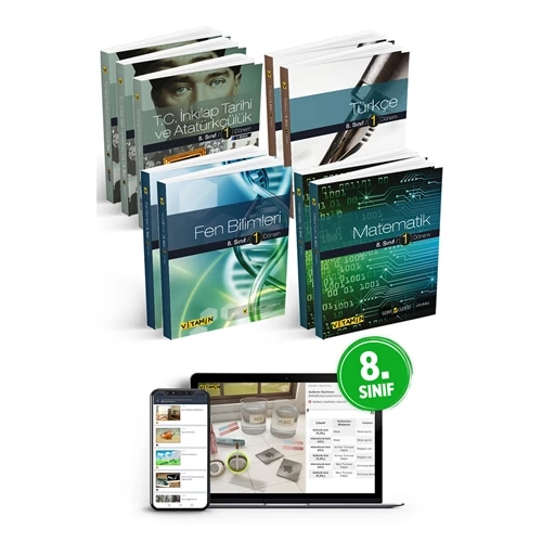 8. Sınıf Tüm Dersler Konu Anlatım Seti- Ders ve Yardımcı Kitaplar (9 Kitap) + Dijital Ürün