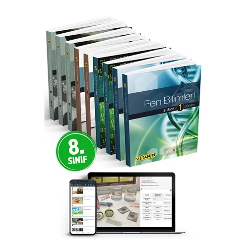 8. Sınıf Tüm Dersler Konu Anlatım Seti- Ders ve Yardımcı Kitaplar (9 Kitap) + Dijital Ürün
