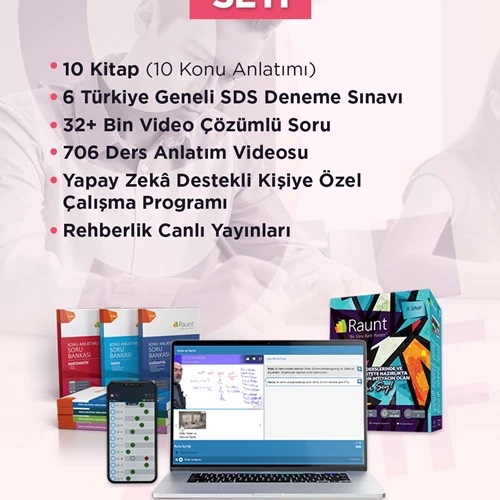 9. Sınıf (13 Kitap, Cep/Web) Yapay Zekalı, Kişisel Çalışma Planlı Ders Destek Seti
