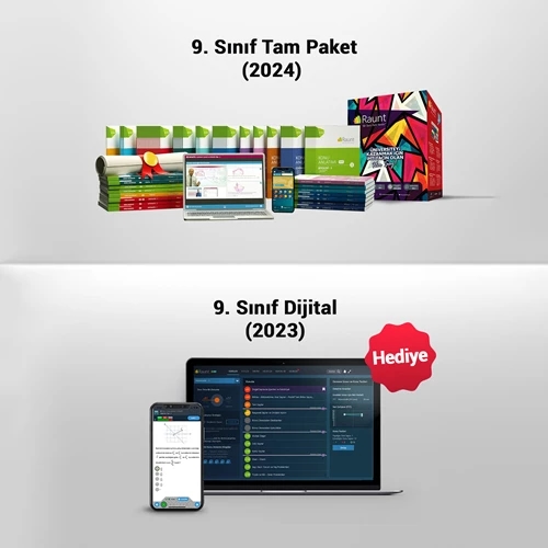 9. Sınıf (13 Kitap, Cep/Web) Yapay Zekalı, Kişisel Çalışma Planlı Ders Destek Seti